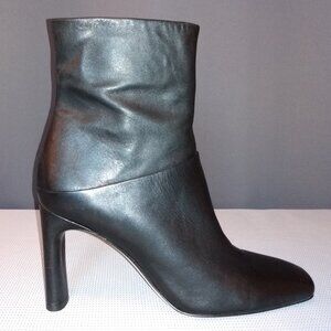 Franco Sarto Flexabooty Black Leather Ankle Boots - Size 9